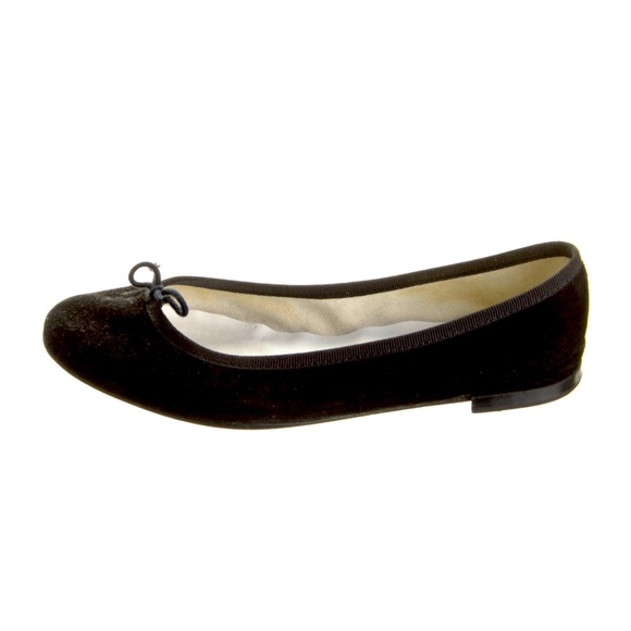 Repetto Shoes - Repetto Cedrillon Black Suede Ballet Flats FR 38